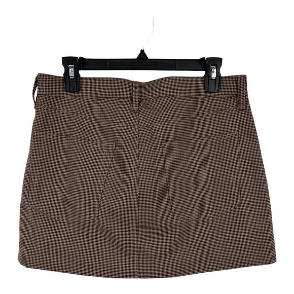 Rag & Bone Skirt Itty Bitty Plaid brown miniskirt size 6 - Picture 3 of 6